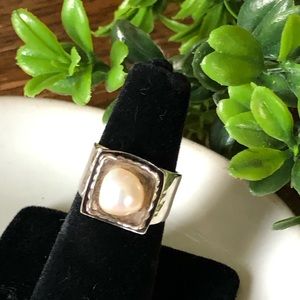 Silpada freshwater pearl ring R0898